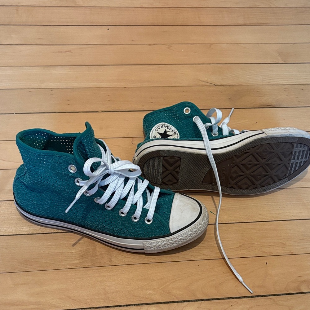 Converse women’s Turquoise High-Top Sneakers